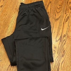 Nike Black Joggers with Silver Logo